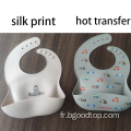 Bibs imperméables en silicone bébé